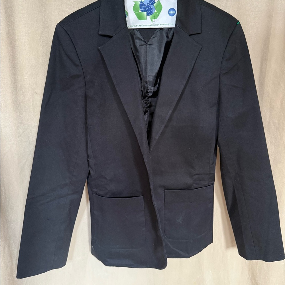 Tommy Hilfiger Women’s Black Stretch Blazer Jacket Size 10 Classic Tailored